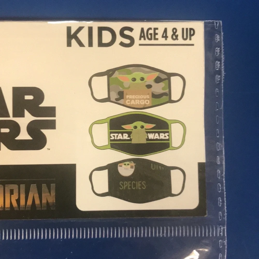 Stars Wars Mandalorian Pack of 3 Cloth Masks
